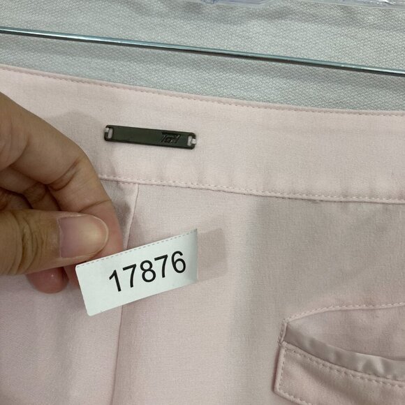 Tail Light Pink Lace Detail Soft Lightweight Activewear Capri Pants size 14 Golf - Picture 11 of 11